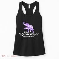 ILl Remember For You AlzheimerS Awareness Elephant Flower Women's Tank Top thumb 0