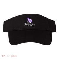 ILl Remember For You AlzheimerS Awareness Elephant Flower Visor thumb 0