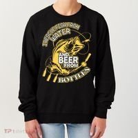 I Rescue Fish From Water And Beer From Bottles Funny Gift Women's Sweatshirt thumb 0
