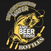 I Rescue Fish From Water And Beer From Bottles Funny Gift Backpack thumb 2
