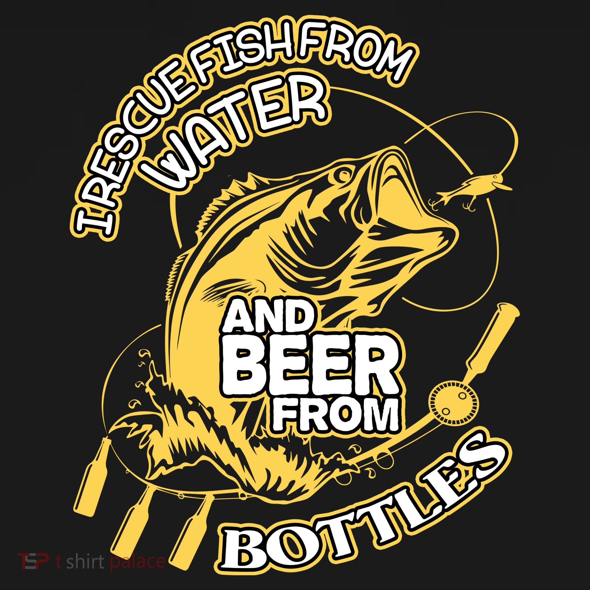 I Rescue Fish From Water And Beer From Bottles Funny Gift Bucket Hat
