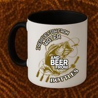 I Rescue Fish From Water And Beer From Bottles Funny Gift Coffee Mug thumb 2