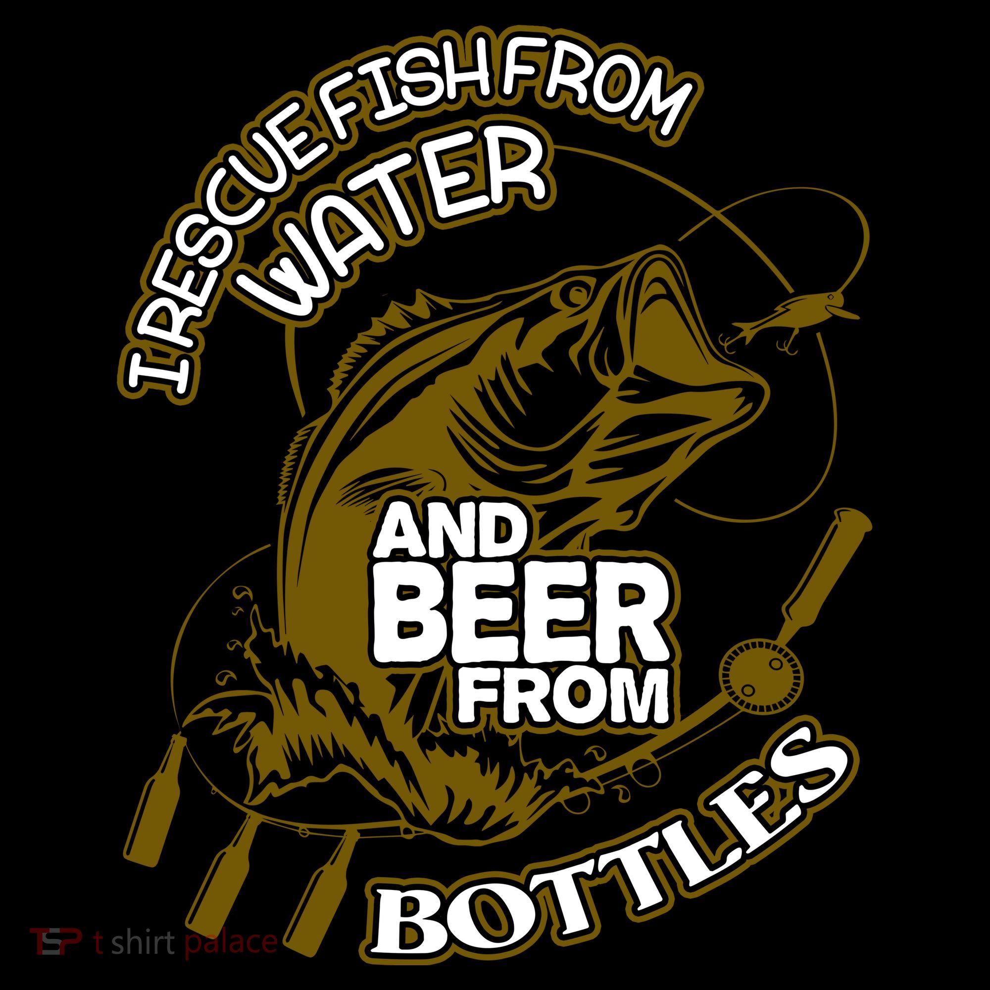 I Rescue Fish From Water And Beer From Bottles Funny Gift Coffee Mug