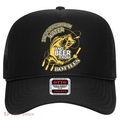 I Rescue Fish From Water And Beer From Bottles Funny Gift Hat
