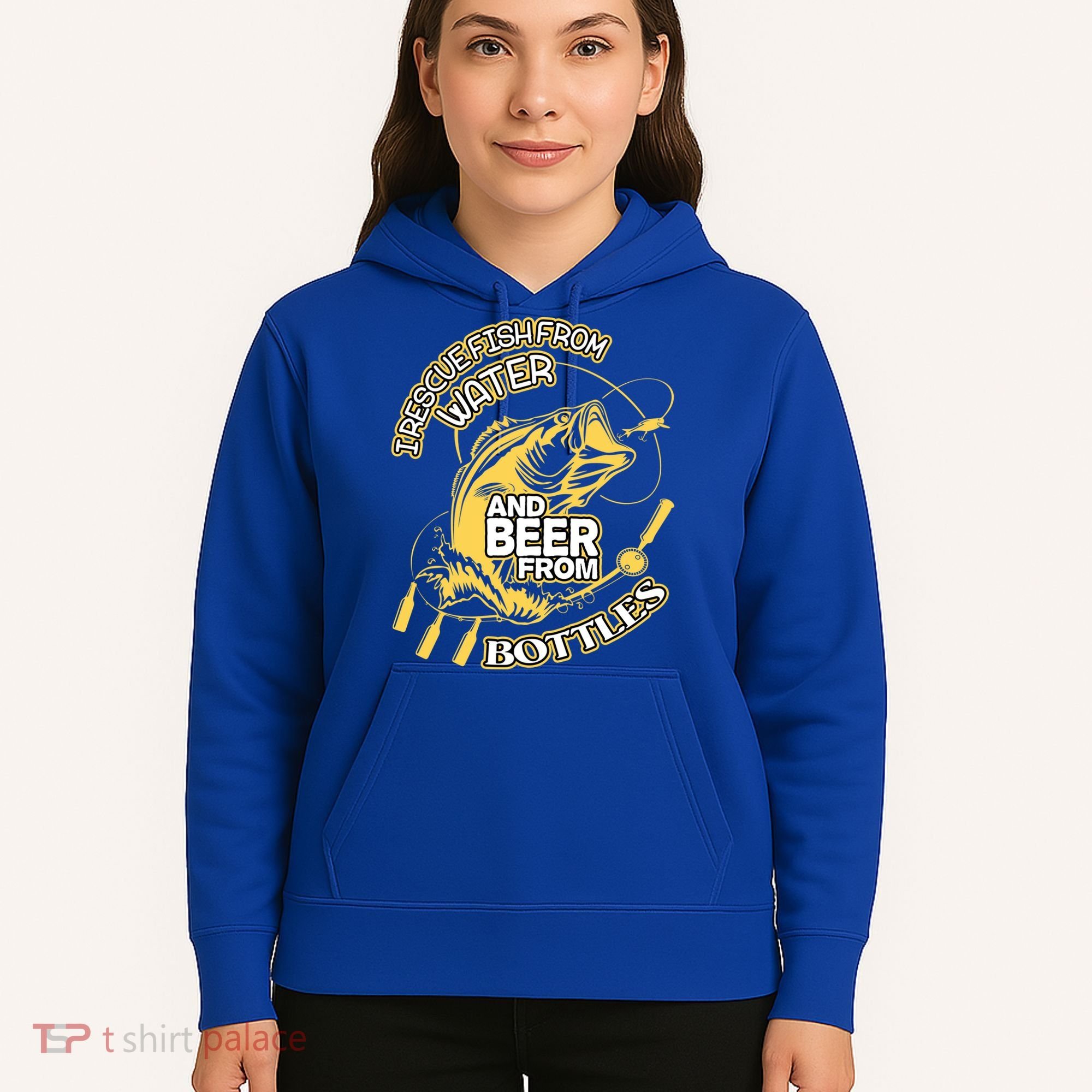 I Rescue Fish From Water And Beer From Bottles Funny Gift Hoodie