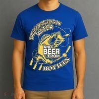 I Rescue Fish From Water And Beer From Bottles Funny Gift T-Shirt thumb 3