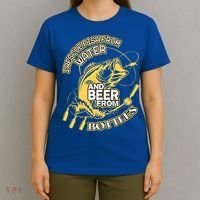 I Rescue Fish From Water And Beer From Bottles Funny Gift T-Shirt thumb 4