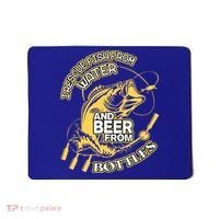 I Rescue Fish From Water And Beer From Bottles Funny Gift Mousepad thumb 0