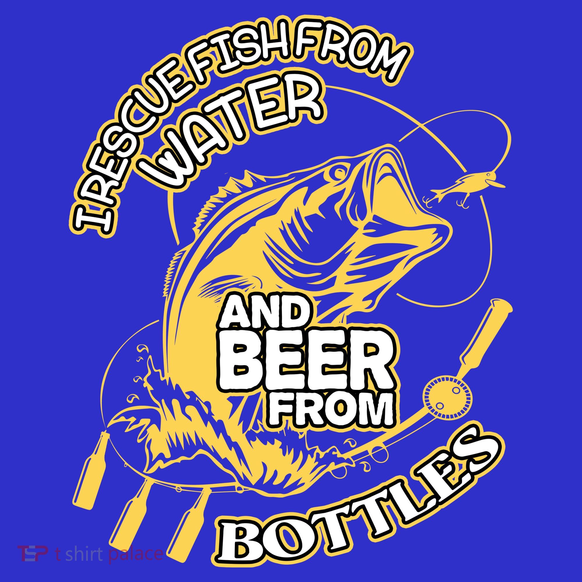 I Rescue Fish From Water And Beer From Bottles Funny Gift Women's Tank Top