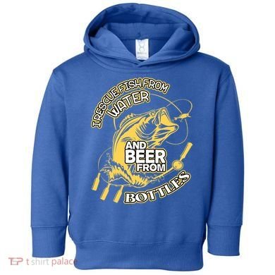 I Rescue Fish From Water And Beer From Bottles Funny Gift Toddler Hoodie