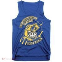 I Rescue Fish From Water And Beer From Bottles Funny Gift Tank Top thumb 0