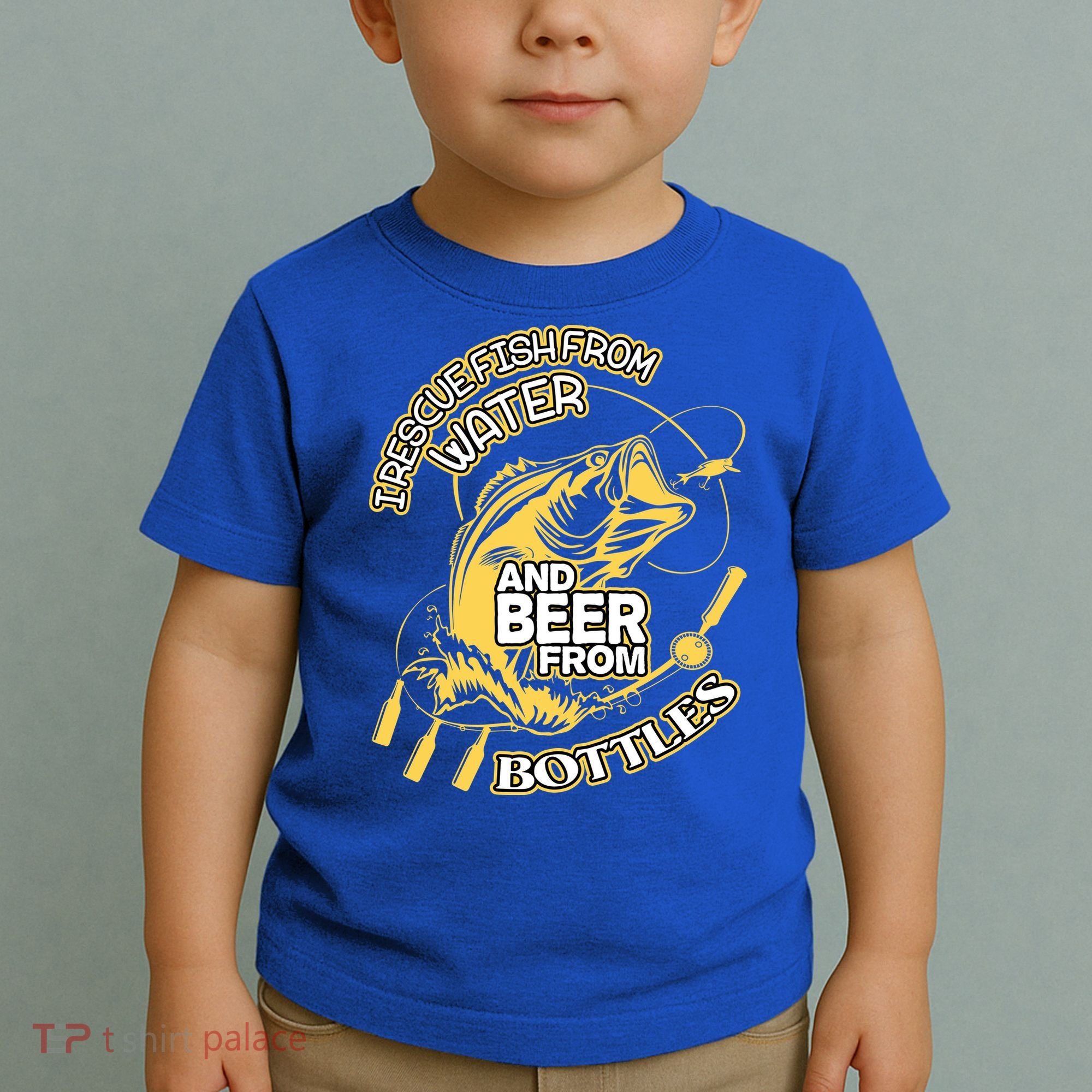 I Rescue Fish From Water And Beer From Bottles Funny Gift Toddler T-Shirt