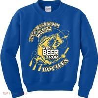 I Rescue Fish From Water And Beer From Bottles Funny Gift Kids Sweatshirt thumb 0
