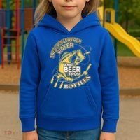I Rescue Fish From Water And Beer From Bottles Funny Gift Kids Hoodie thumb 3
