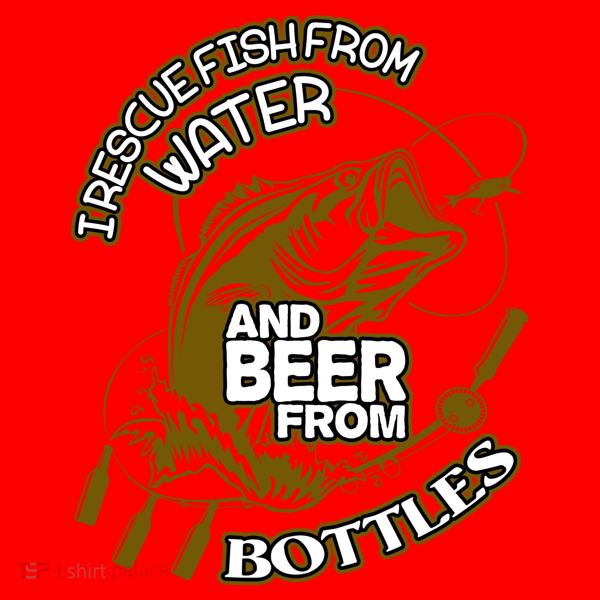 I Rescue Fish From Water And Beer From Bottles Funny Gift Santa Hat