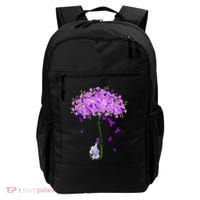 ILl Remember For You Purple Elephant AlzheimerS Awareness Backpack thumb 0