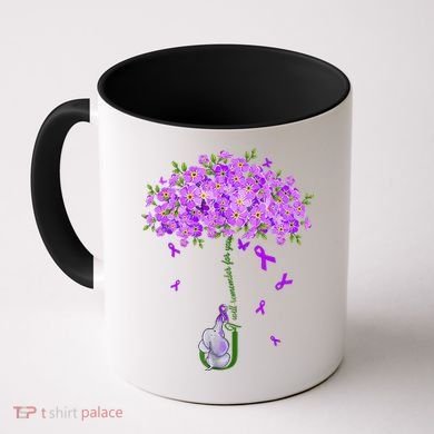 ILl Remember For You Purple Elephant AlzheimerS Awareness Coffee Mug