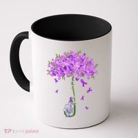 ILl Remember For You Purple Elephant AlzheimerS Awareness Coffee Mug thumb 0