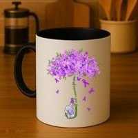 ILl Remember For You Purple Elephant AlzheimerS Awareness Coffee Mug thumb 4