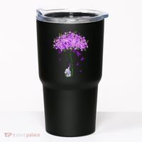 ILl Remember For You Purple Elephant AlzheimerS Awareness Tumbler thumb 0