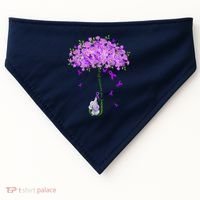 ILl Remember For You Purple Elephant AlzheimerS Awareness USA-Made Doggie Bandana thumb 0