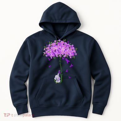 ILl Remember For You Purple Elephant AlzheimerS Awareness Hoodie