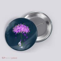 ILl Remember For You Purple Elephant AlzheimerS Awareness Button thumb 0
