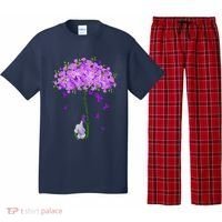 ILl Remember For You Purple Elephant AlzheimerS Awareness Pajama Set thumb 0