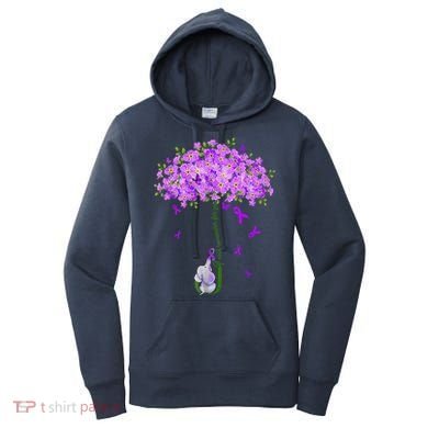 ILl Remember For You Purple Elephant AlzheimerS Awareness Women's Hoodie