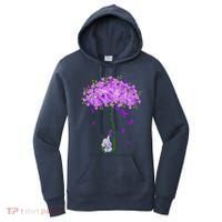 ILl Remember For You Purple Elephant AlzheimerS Awareness Women's Hoodie thumb 0