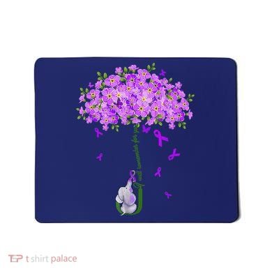 ILl Remember For You Purple Elephant AlzheimerS Awareness Mousepad