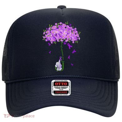 ILl Remember For You Purple Elephant AlzheimerS Awareness Hat