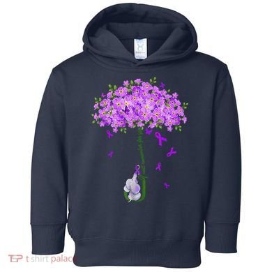 ILl Remember For You Purple Elephant AlzheimerS Awareness Toddler Hoodie