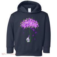 ILl Remember For You Purple Elephant AlzheimerS Awareness Toddler Hoodie thumb 0