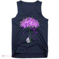 ILl Remember For You Purple Elephant AlzheimerS Awareness Tank Top thumb 0