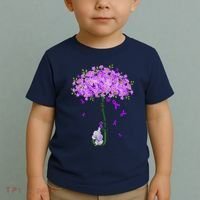 ILl Remember For You Purple Elephant AlzheimerS Awareness Toddler T-Shirt thumb 2