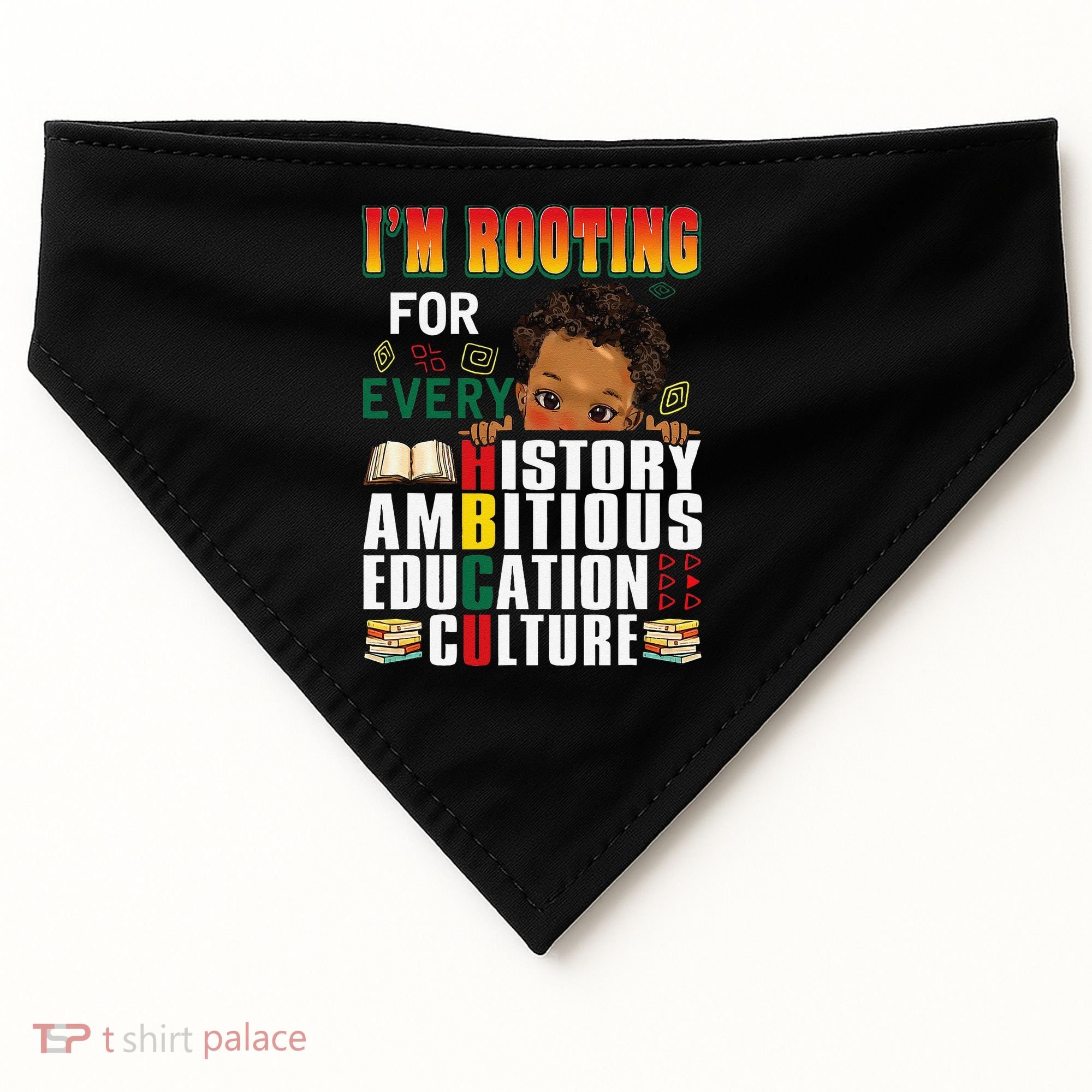 Im Rooting For Every HBCU Black History Month African USA-Made Doggie Bandana