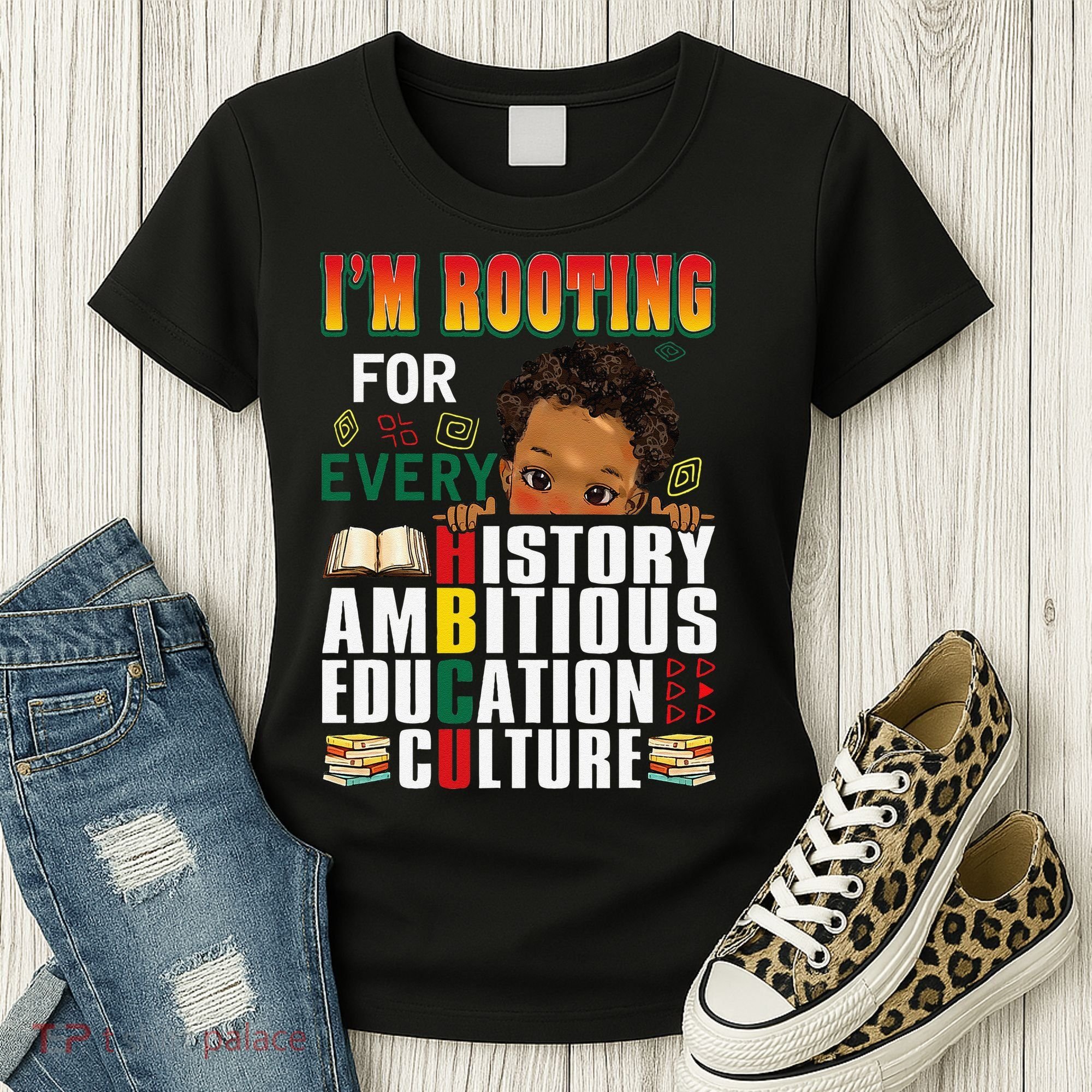 Im Rooting For Every HBCU Black History Month African Women's T-Shirt