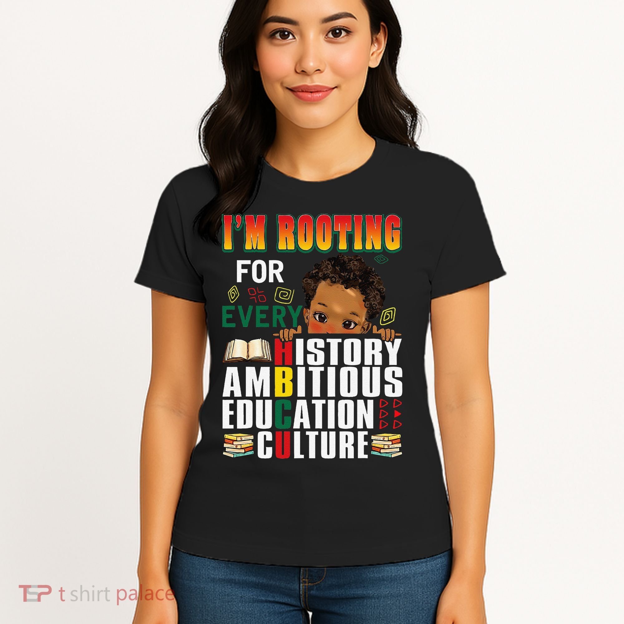 Im Rooting For Every HBCU Black History Month African Women's T-Shirt