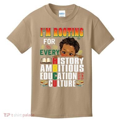 Im Rooting For Every HBCU Black History Month African Kids T-Shirt