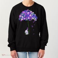 ILl Remember For You Purple Elephant AlzheimerS Awareness Women's Sweatshirt thumb 0
