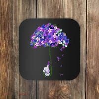 ILl Remember For You Purple Elephant AlzheimerS Awareness Coaster thumb 0