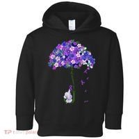 ILl Remember For You Purple Elephant AlzheimerS Awareness Toddler Hoodie thumb 0