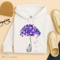 ILl Remember For You Purple Elephant AlzheimerS Awareness Hoodie thumb 4