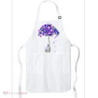 ILl Remember For You Purple Elephant AlzheimerS Awareness Apron thumb 0