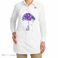 ILl Remember For You Purple Elephant AlzheimerS Awareness Apron thumb 2