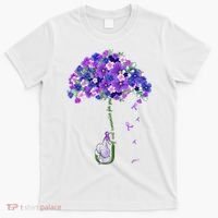 ILl Remember For You Purple Elephant AlzheimerS Awareness T-Shirt thumb 0