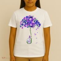 ILl Remember For You Purple Elephant AlzheimerS Awareness T-Shirt thumb 4
