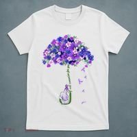 ILl Remember For You Purple Elephant AlzheimerS Awareness T-Shirt thumb 5