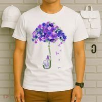 ILl Remember For You Purple Elephant AlzheimerS Awareness T-Shirt thumb 6
